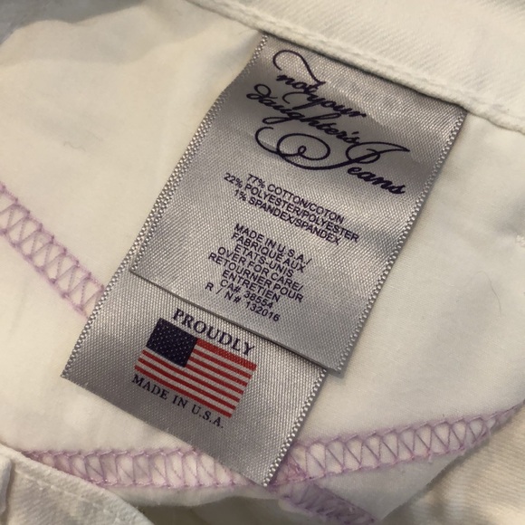 Not Your Daughters White Jeans - 4 - Picture 5 of 6
